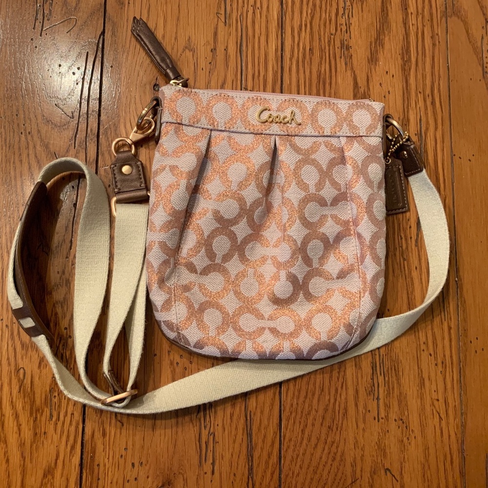 Coach Rose Gold Crossbody Purse
